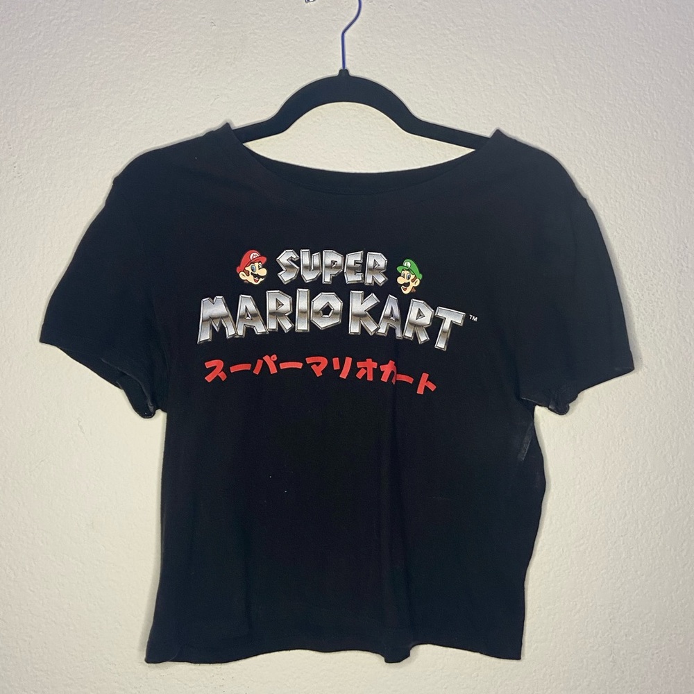 Mario cart cropped shirt